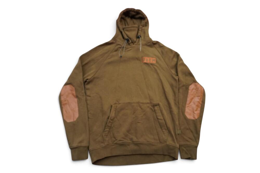 Troll Co. Torrid DHCM Hoodie Men's L Olive Green Elbow Patches Workwear Hiking